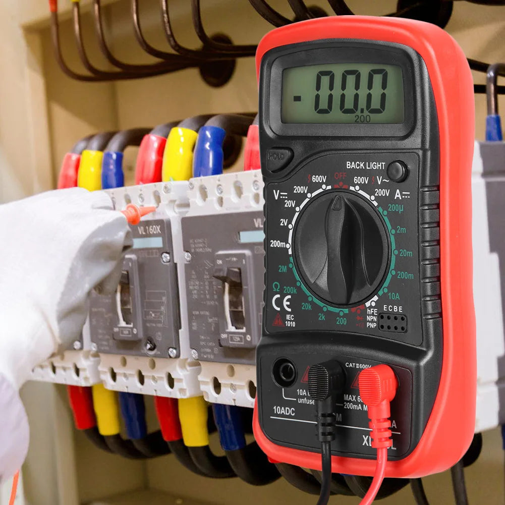 Digital Multimeter XL830L Handheld LCD Digital Multimeter Voltmeter Ammeter Ohmmeter Current Voltage Tester Multimeter