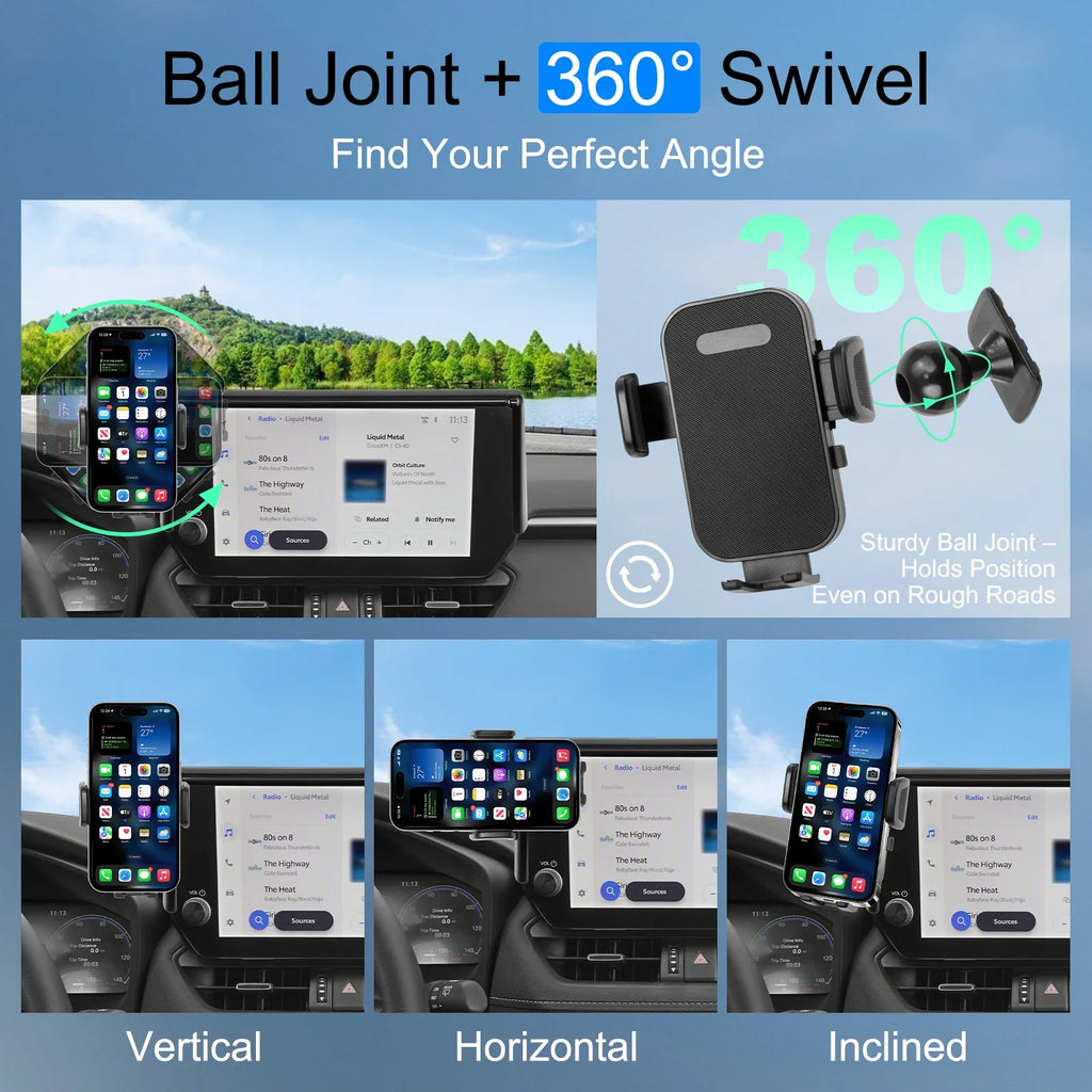 Screen-Mount Phone Holder for RAV4 2019-2025