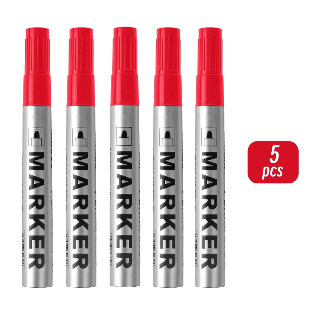 Permanent Paint Marker Pen, Waterproof Black, Quick-Drying for Tires