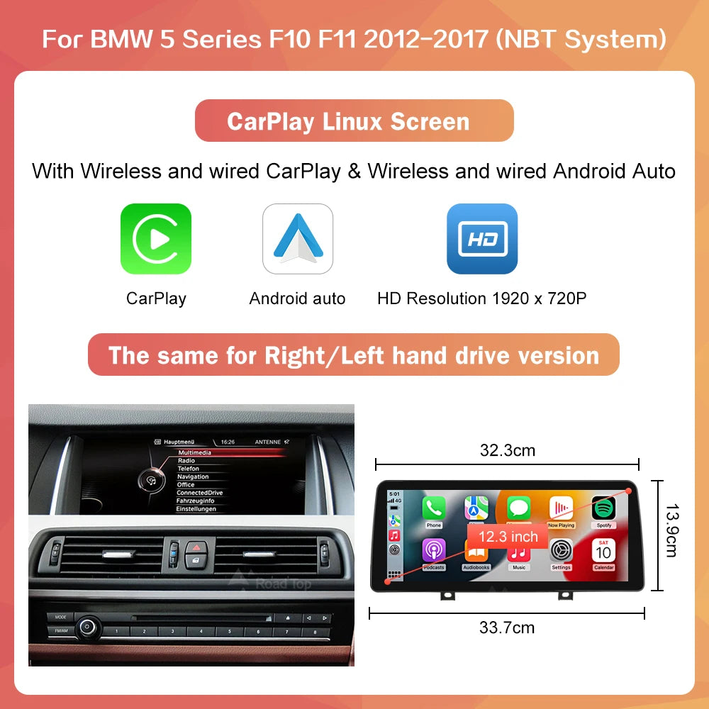 BMW 5 Series Wireless CarPlay & Android Auto Multimedia Player - image 10