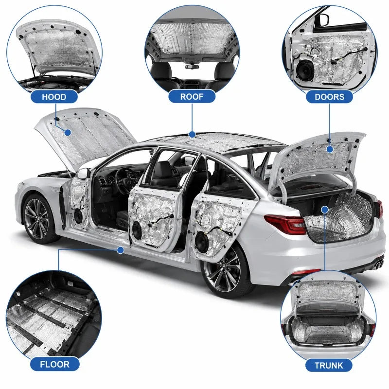 Self adhesive sound deadening foam roll, aluminium foil insulation for car and wall