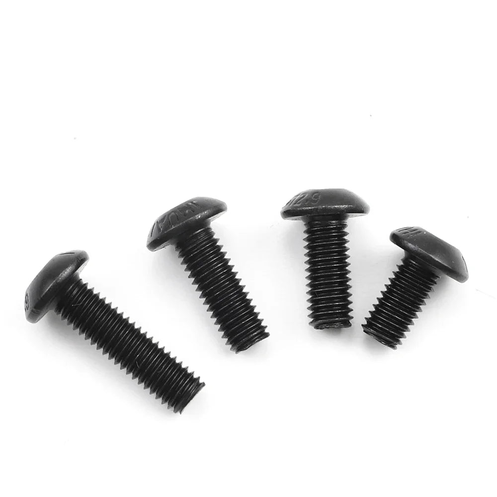 JUIDINTO 1-50pcs Allen Round Screw Bolt 12.9 Grade M2 M2.5 M3 M4 M5  M6 M8 M10 Hex Hexagon Socket Button Head Screw for MTB