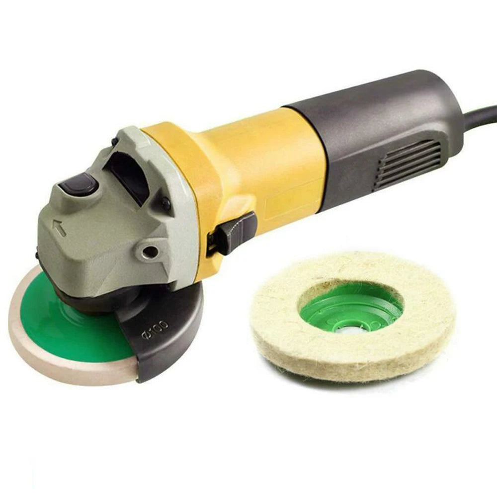 3/10/12pcs Polishing Wheels Polishing Pads Grinding Discs Angle Grinder Accessories Angle Grinder Wheels, Felt Polishing Discs