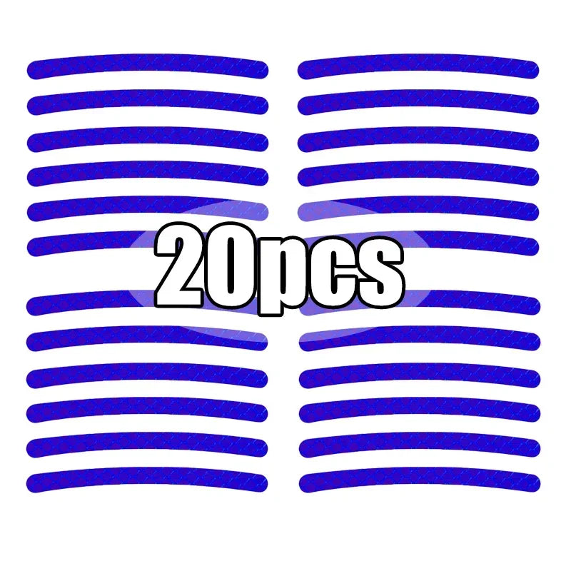 Reflective Wheel Rim Strips for Car and Motorcycle Tyres, 20-40pc - view 18