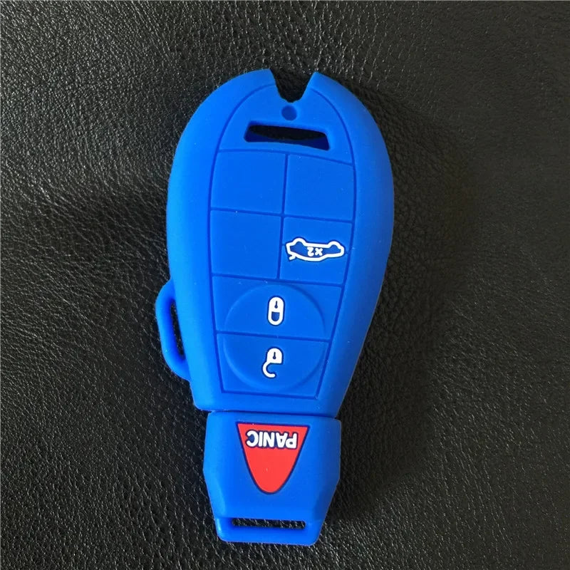 Silicone Key Fob Cover for Dodge Ram & Chrysler 4-Button Remote - image 2