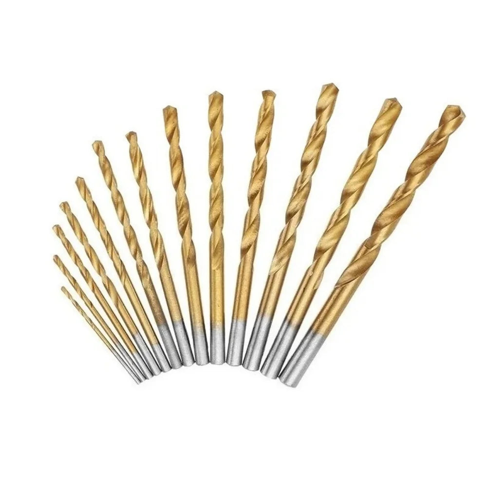 13-Piece Titanium Twist Drill Bit Set for Wood & Plastic - image 10