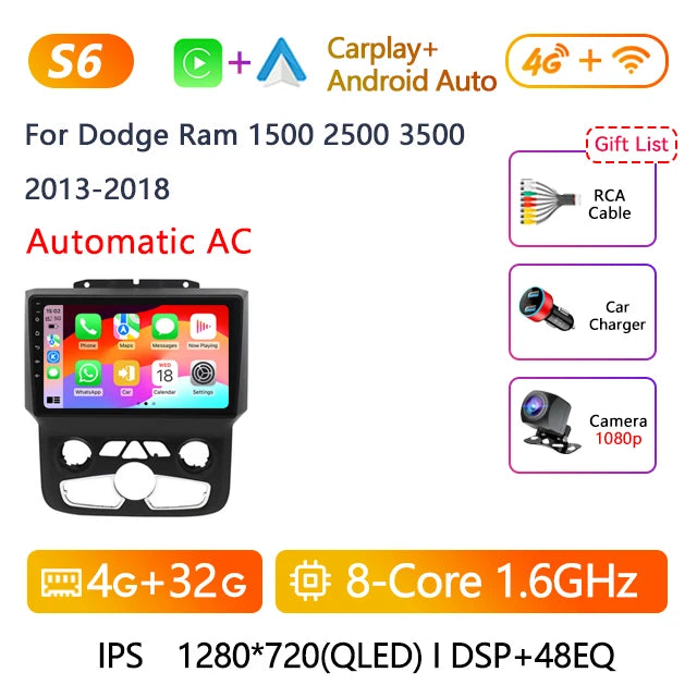 9" Android 12 Car Stereo for Dodge Ram 1500-3500, 6GB+128GB - image 28