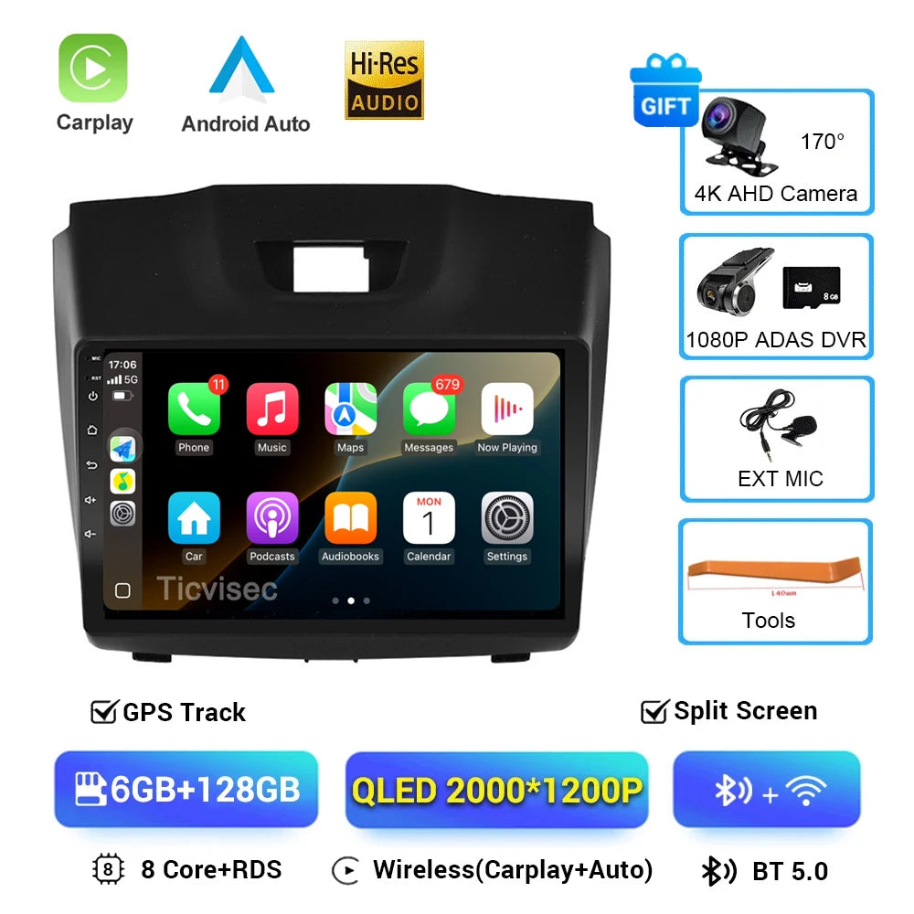 Android 16 Car Stereo for Chevy Colorado S10 Isuzu DMax GPS CarPlay - image 17