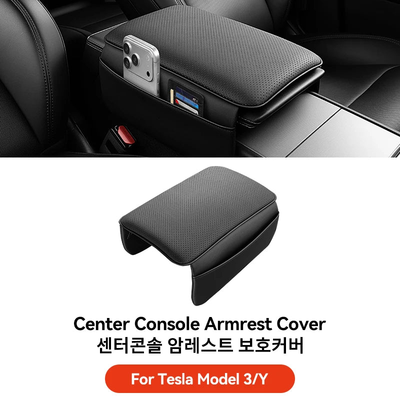 Armrest Cover for Tesla Model Y Juniper, Model YL and Model 3 Highland