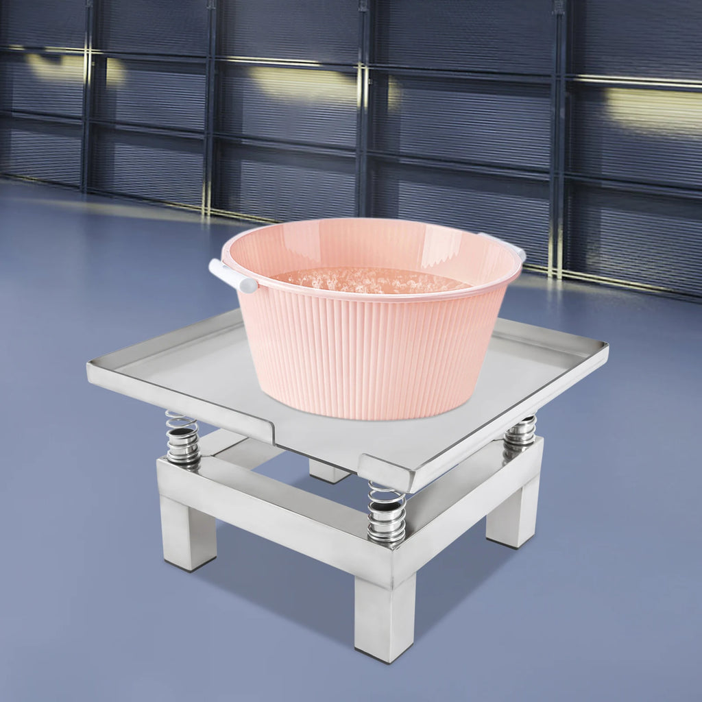 Concrete vibration table 35x35cm, 50W stainless steel vibrating platform