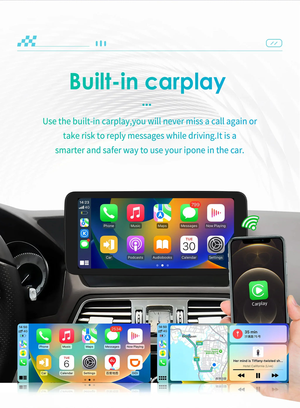 Android 13 Car Stereo for Mercedes-Benz E-Class C207 W207 A207 10.25 - image 5