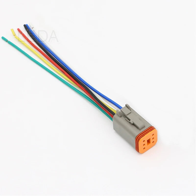 DT Style Waterproof Automotive Connector, Pre-Wired, 2 to 12 Pin