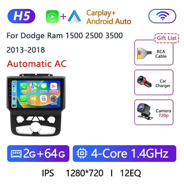 9" Android 12 Car Stereo for Dodge Ram 1500-3500, 6GB+128GB - image 32