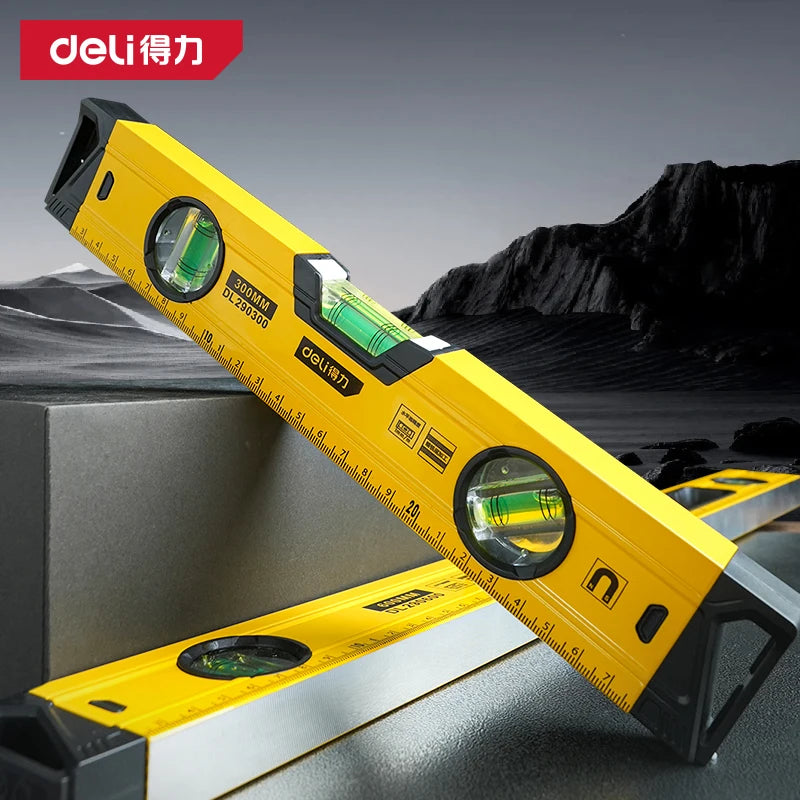 Spirit Level Magnetic Torpedo Level Tool with 3 Vials Aluminum Shockproof Bubble Level High Visibility Durable Measuring Leveler