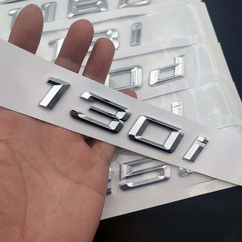 3D ABS Letter and Number Trunk Badge Emblem Set for Cars - view 4