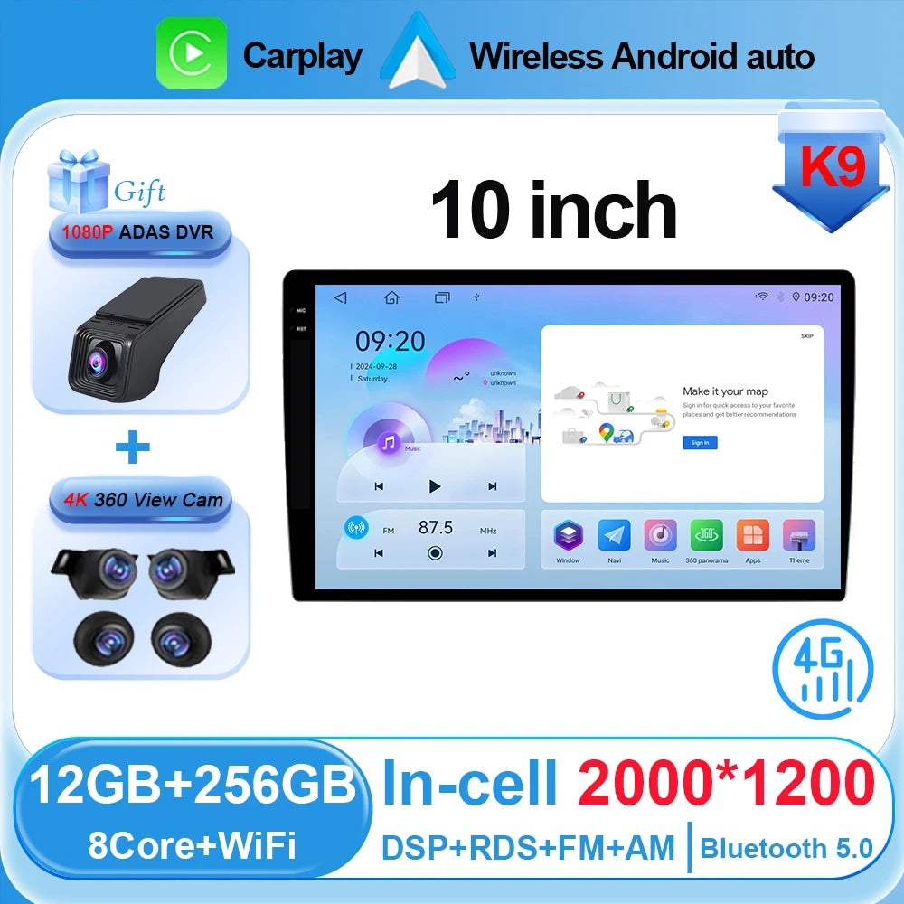 Android Car Stereo 10" Touchscreen with CarPlay & Android Auto - image 23