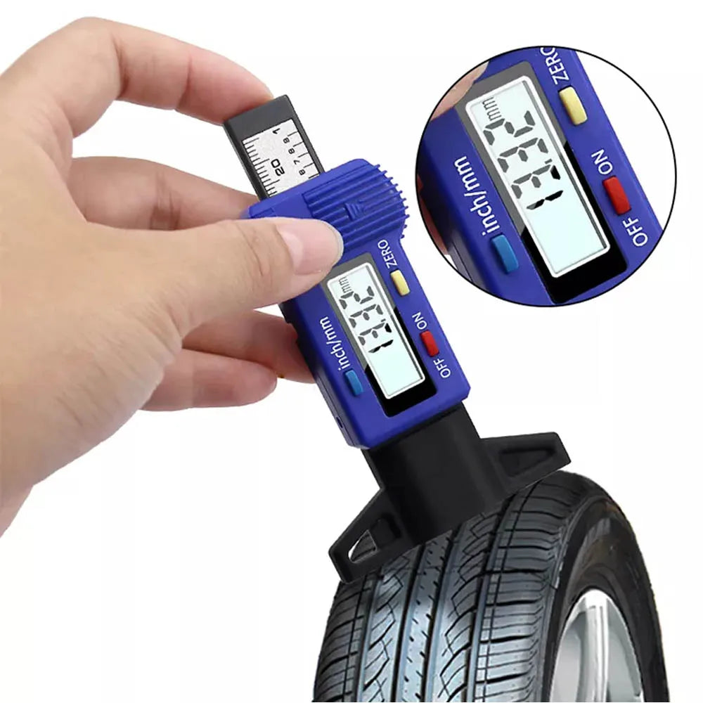 Digital Tire Tread Depth Gauge, Tire Wear Measuring Tool for Cars