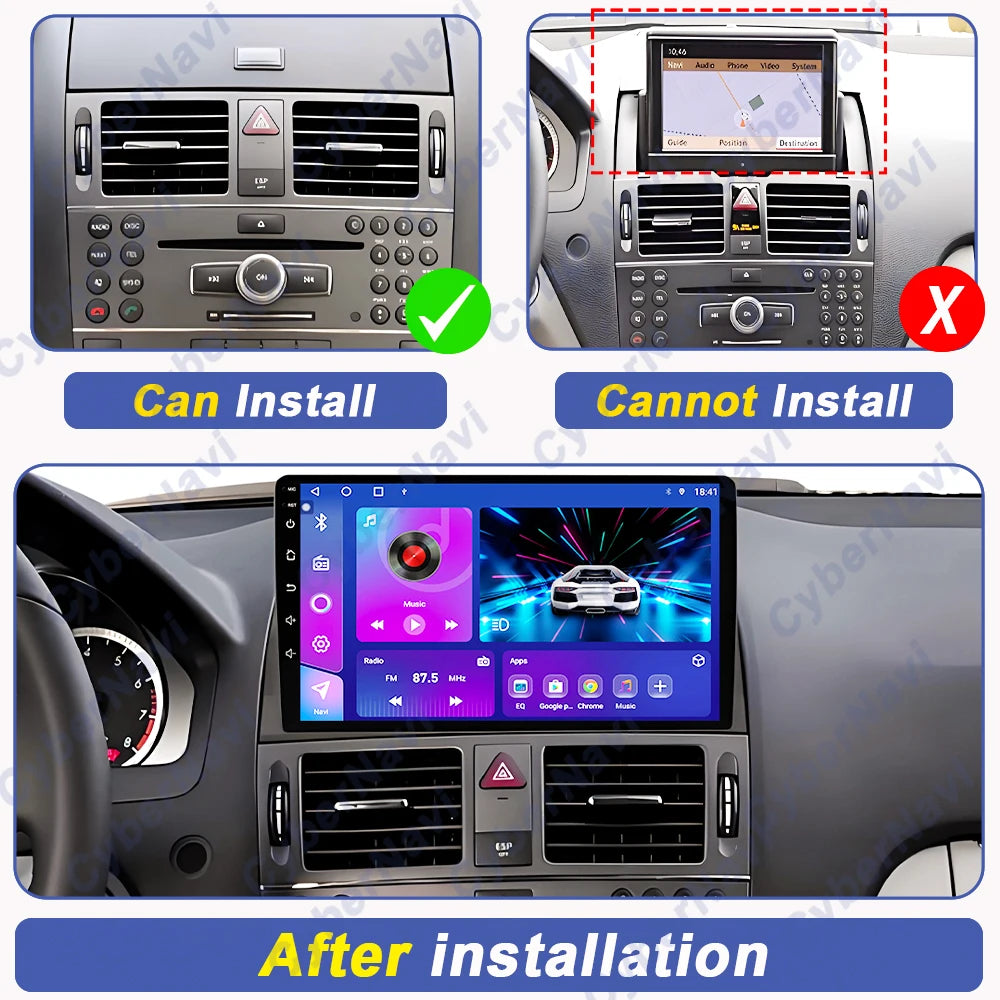 Mercedes C-Class W204 Android Multimedia System GPS & Bluetooth - image 2