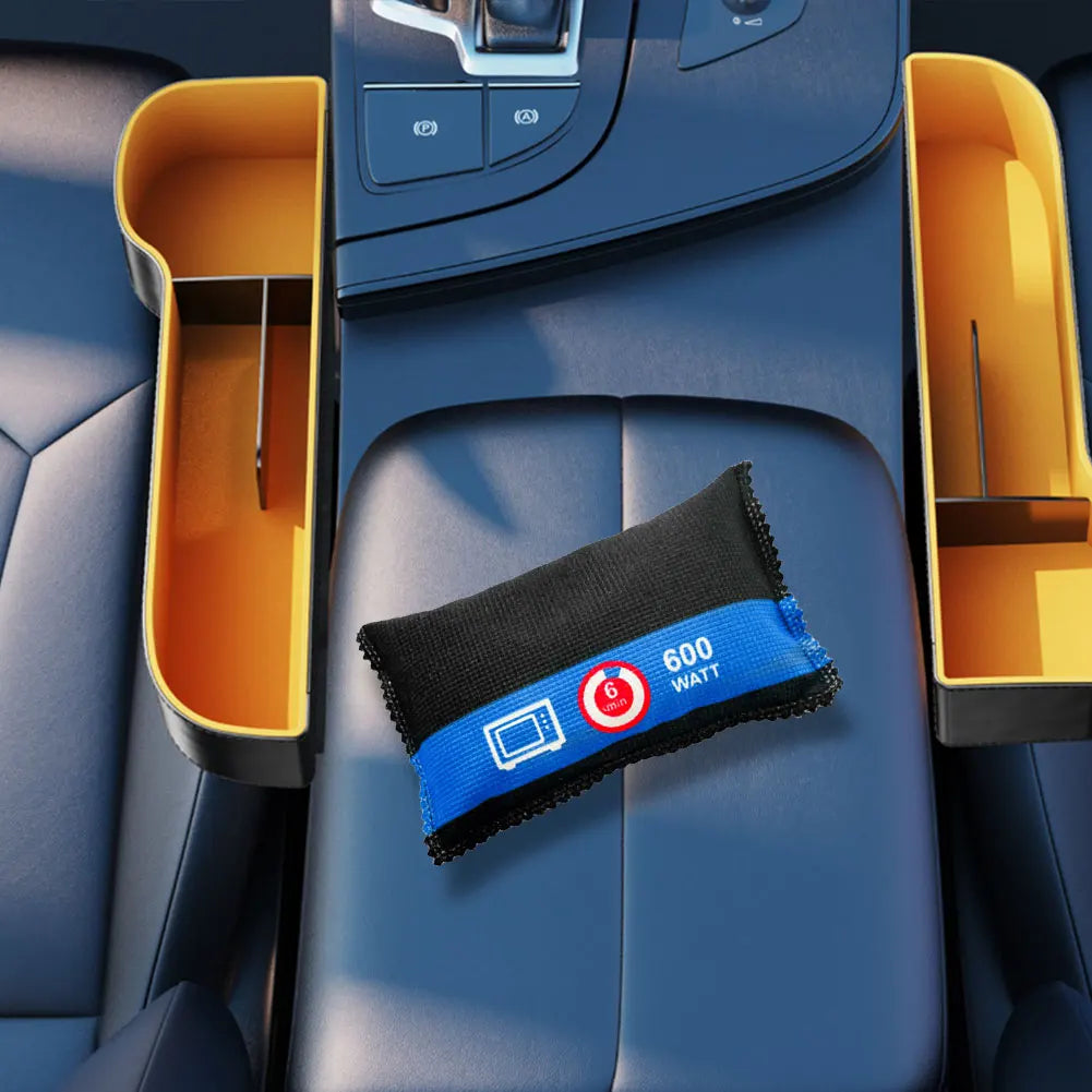 Reusable car dehumidifier bag, large moisture absorber pad for windscreen misting