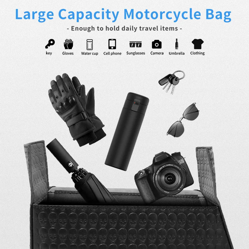 PU Leather Saddle Tool Bag for Harley Sportster 883/1200 - image 6