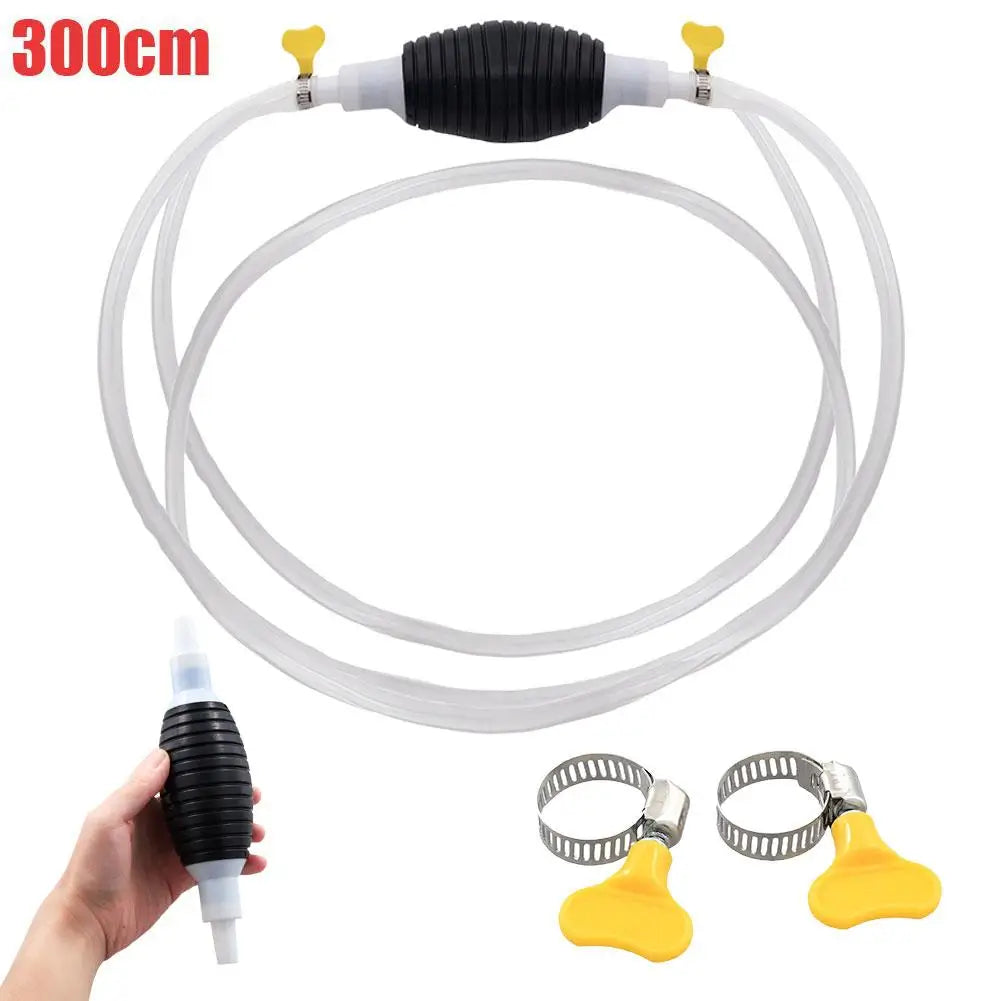 Manual Siphon Pump Portable Oil Extractor Gasoline Diesel Suction Hose Multifunctional Liquid Vacuum Cleaner Liquid Transfer