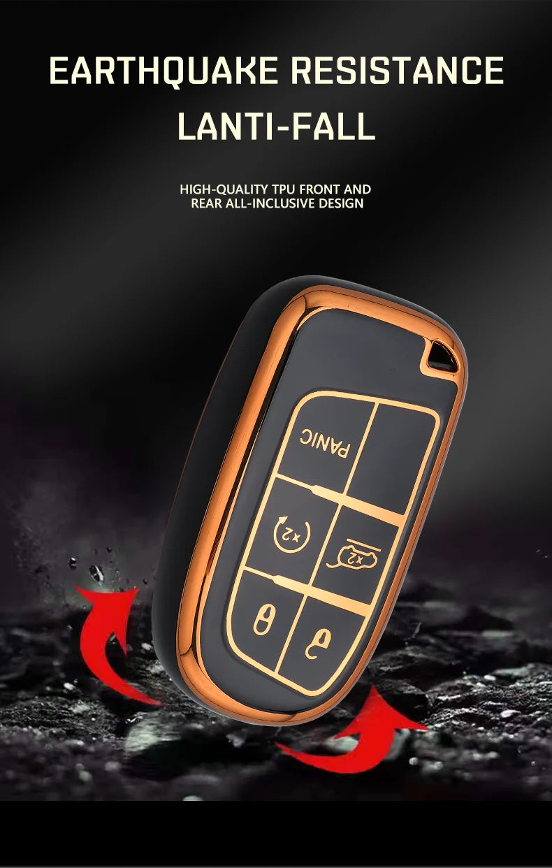 TPU Remote Key Case Cover for Jeep Dodge Ram Fiat Vehicles - image 12