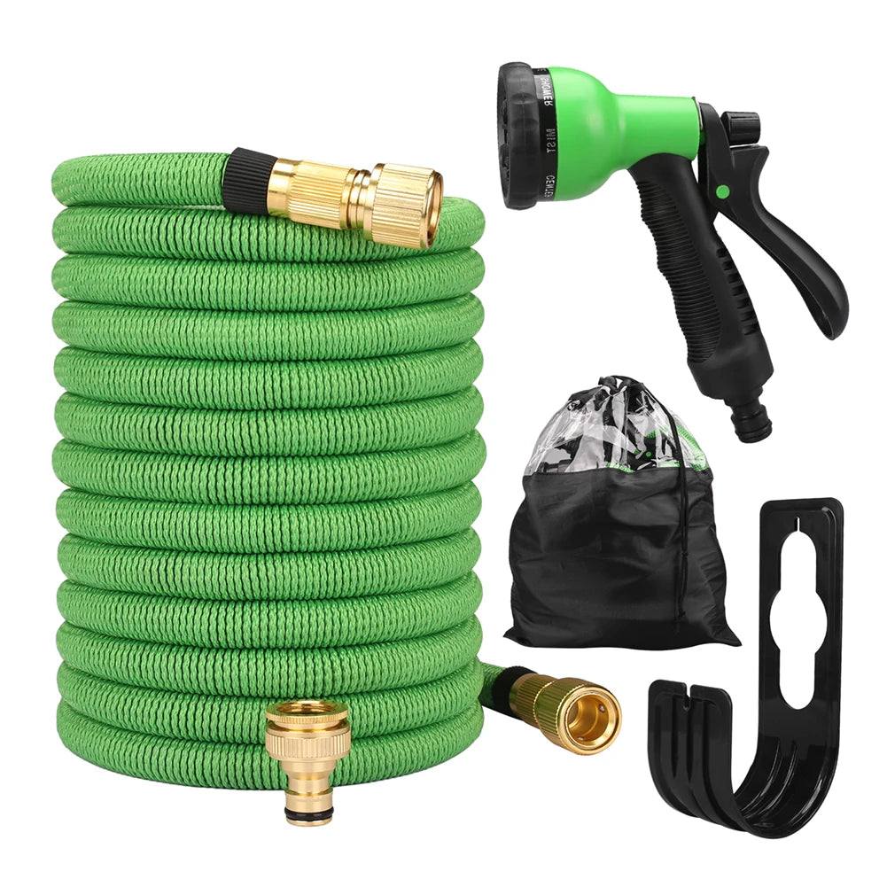 Expandable Garden Hose with Double Metal Connectors – High Pressure
