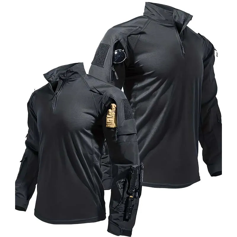 Men's Long-Sleeve Multi-Pocket Tactical Shirt - image 6