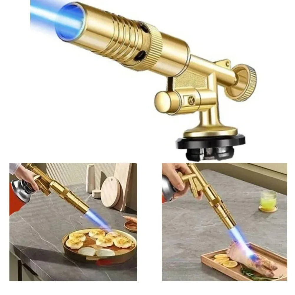 Welding Torch Gas Burner Flame Gun Blower Pure Copper Gas Torch Brazing Cooking Barbecue Auto Ignition Gun Kitchen Baking Tool