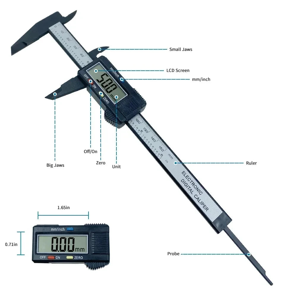 150mm Digital Caliper Precision Measuring Tool - image 4
