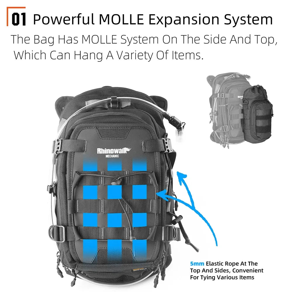 Rhinowalk 9L Waterproof Motorcycle Tank Bag with Water Bladder - image 2