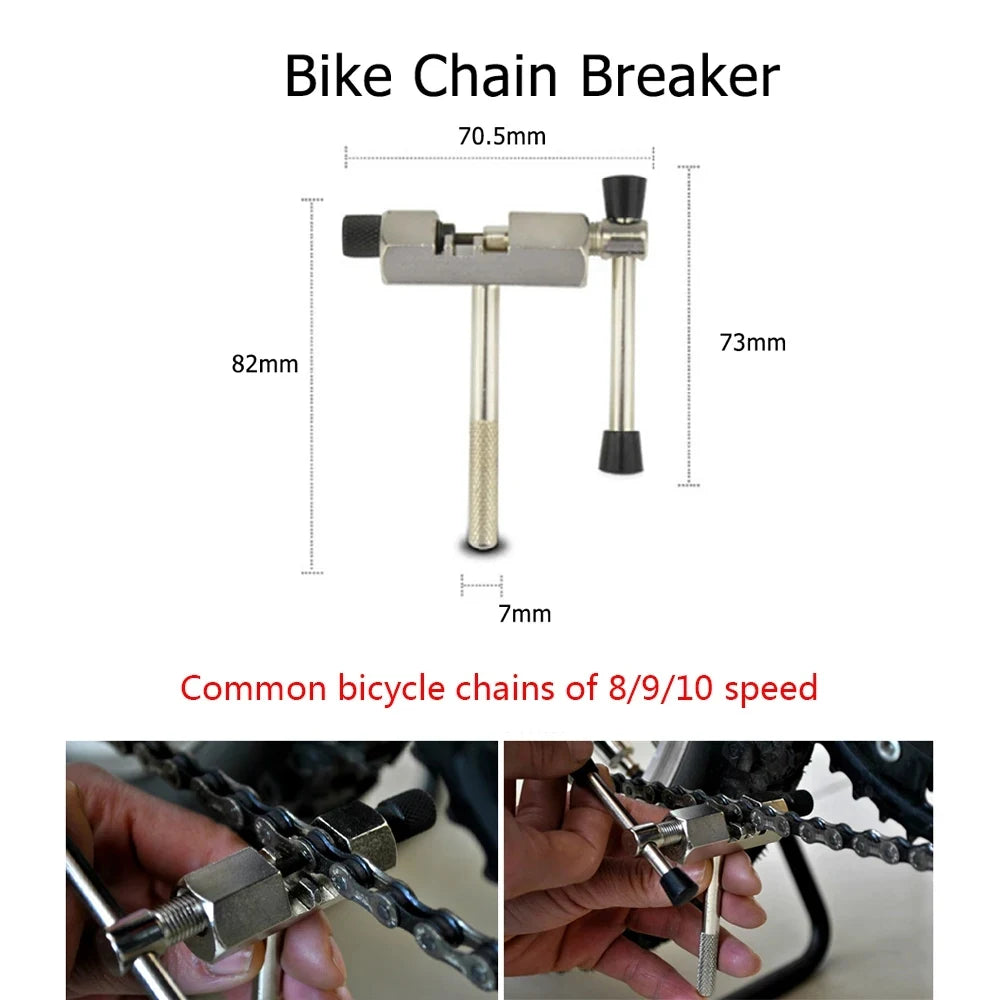 Bicycle Repair Tool Kit Bicycle Crank Remover Tool Bottom Bracket Removal Tool Freewheel Remover Tool Cycling Repair Accessories