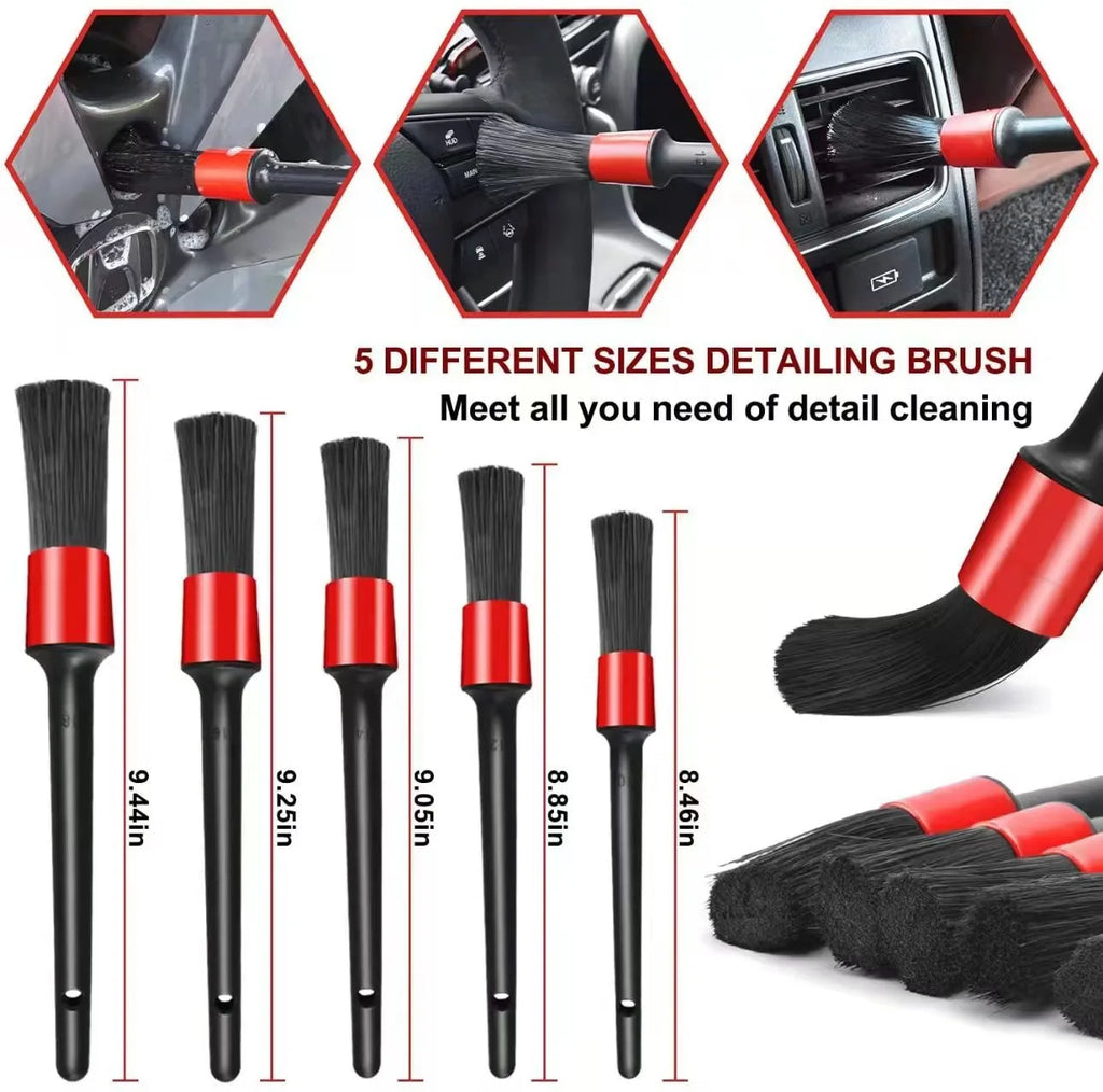 Car Detailing Brush Set Plus – Interior Cleaning