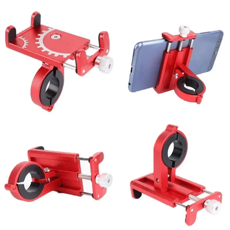 Metal Bicycle & Motorcycle Handlebar Phone Mount – Anti-Slip
