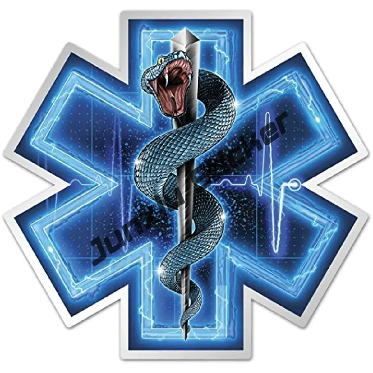 Reflective First Responder EMS Vinyl Decal