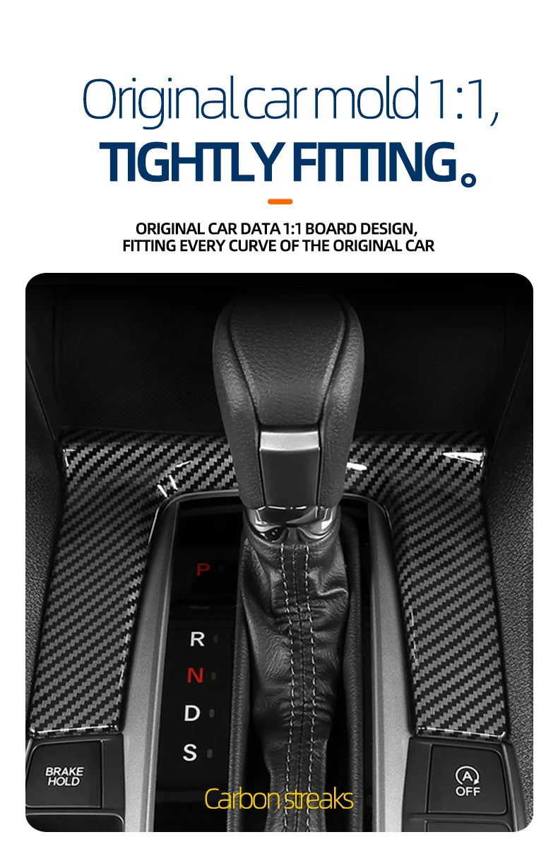 Gear Panel Decorative Sticker for Honda Civic 2016-2021