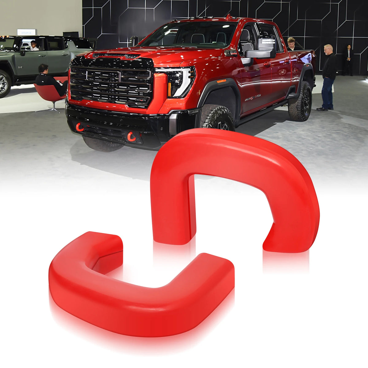 Tow Hitch Covers for GMC Sierra 1500 2019-2024, Customized Tow Hook Cover Compatible with GMC Sierra 1500 Accessories