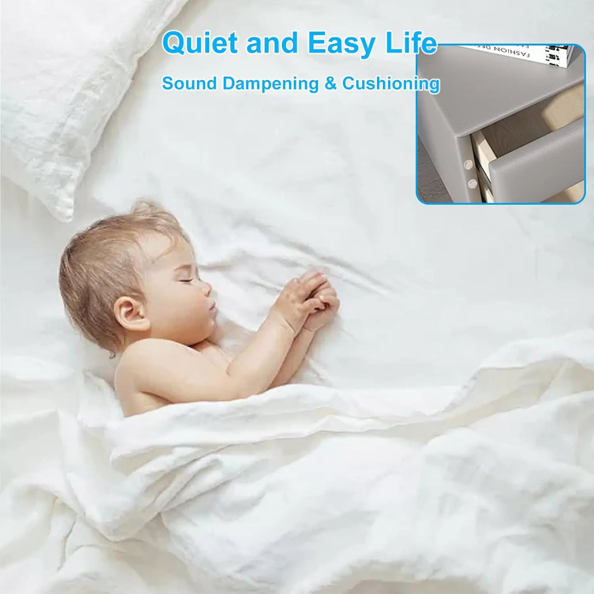 Clear Self-Adhesive Rubber Cabinet Door Bumpers, Sound Dampening - view 2