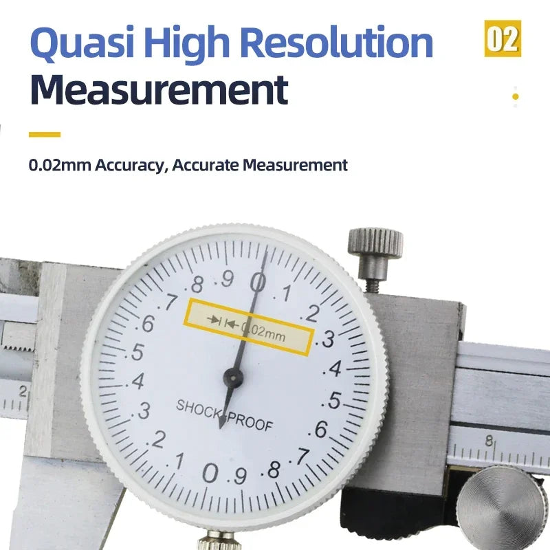 Stainless Steel Vernier Dial Caliper 0-150mm Measuring Tool - image 2