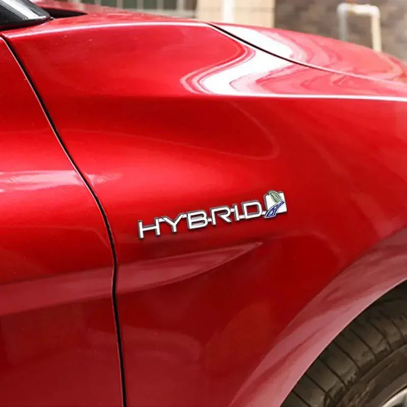 3D Metal Hybrid Fender and Trunk Emblem Badge Decal for Cars - view 4