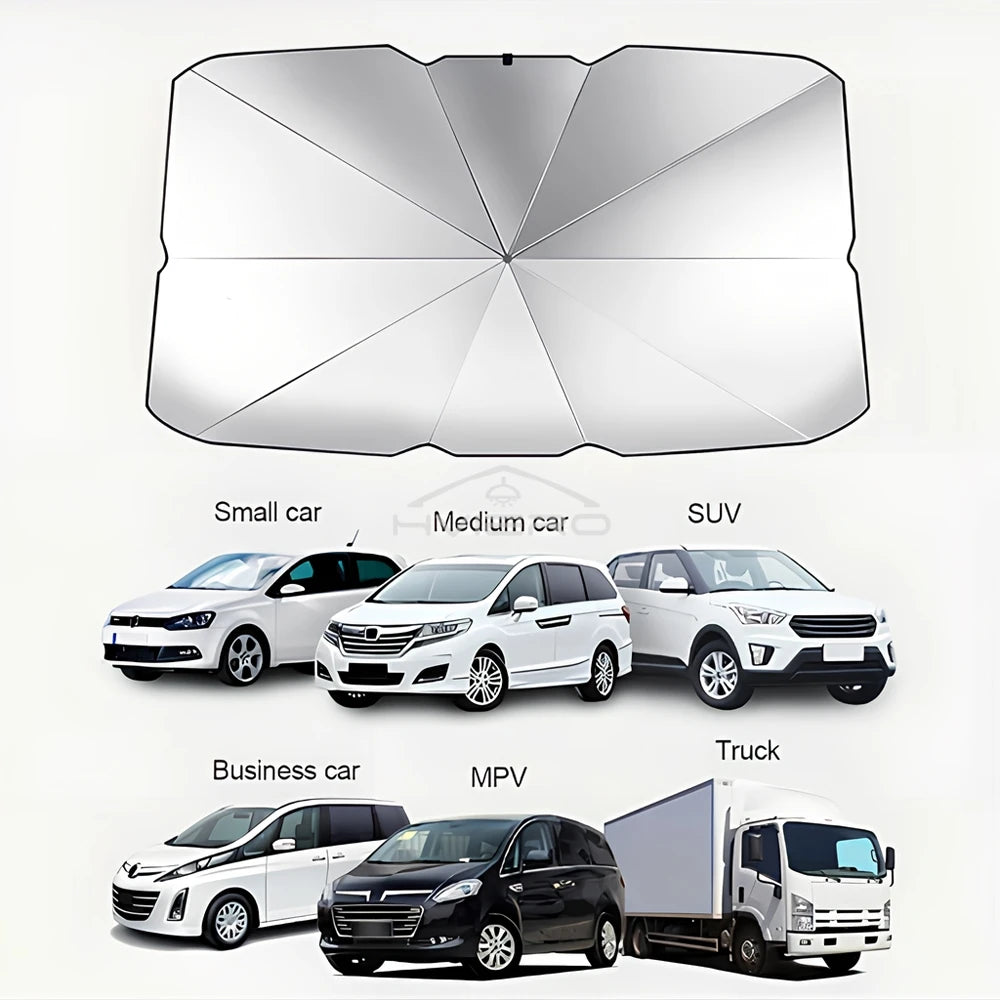 Foldable Car Windshield Sunshade - UV Protection & Easy Storage - image 6
