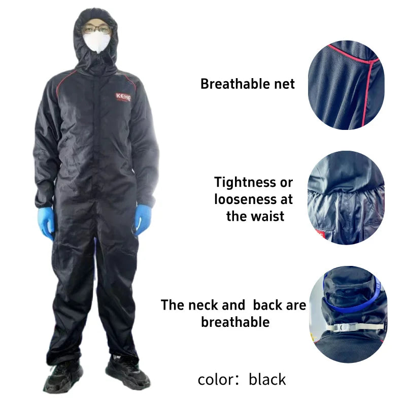 Protective Working Coverall Workers Uniform Men Women Welding Suit Car Mechanic Jumpsuit Spray Paint Anti-Static Clothes