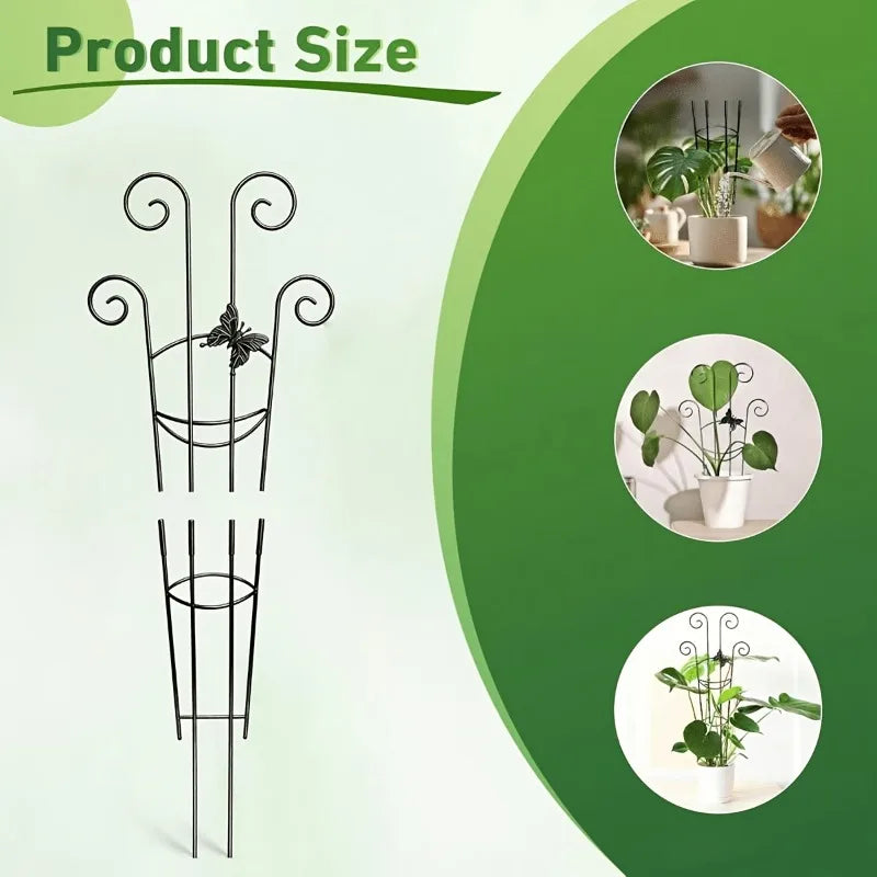 Iron Flower Trellis Frame Stand – Climbing Plant Rack