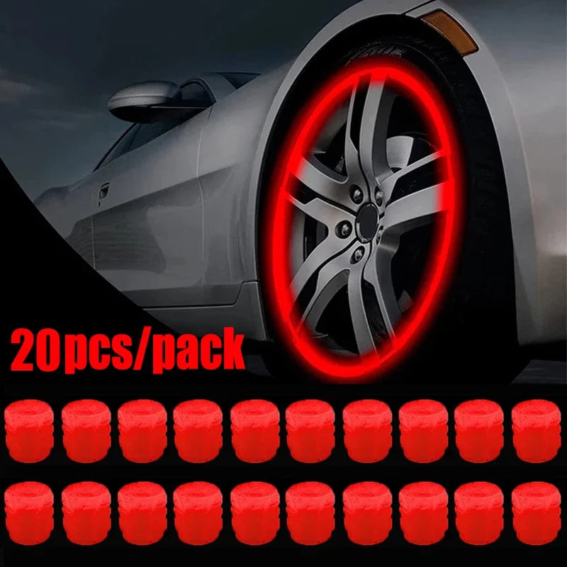 Glow in Dark Tire Valve Caps - Luminous Car Wheel Stem Covers - image 23