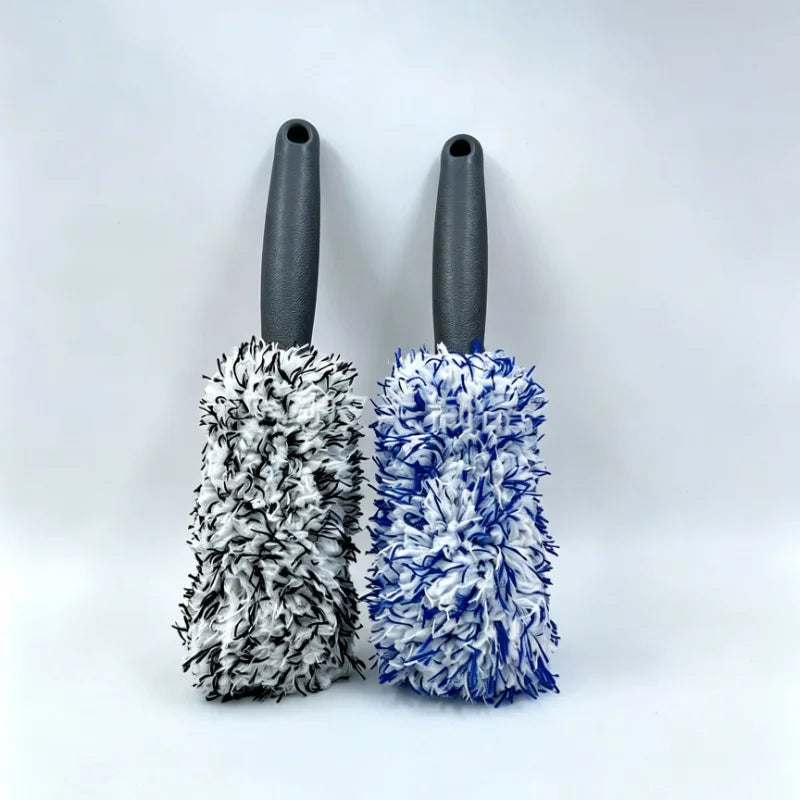 Plush Wheel and Rim Cleaning Brush for Car Detailing