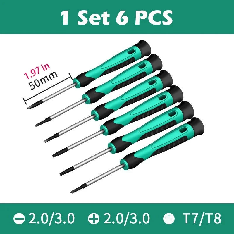 6-Piece Precision Electronic Screwdriver Set