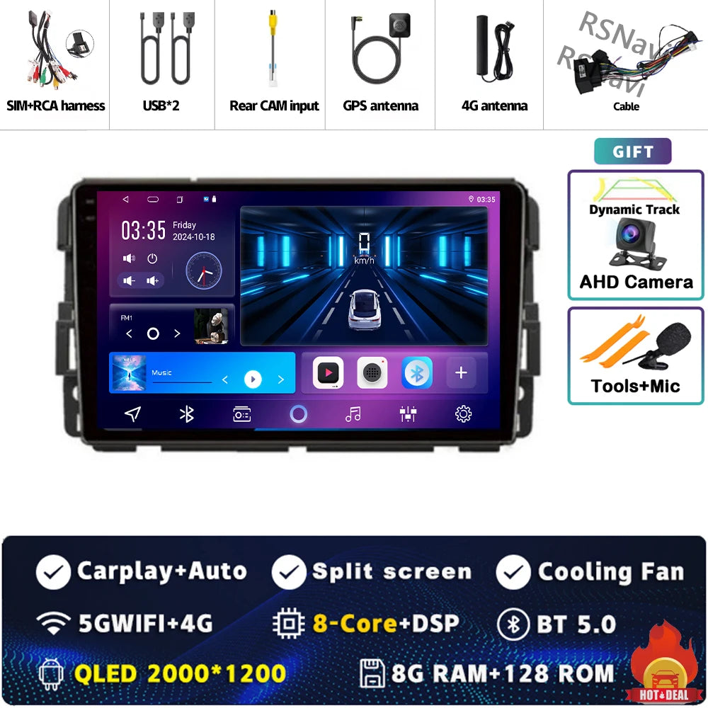 9" Android Car Stereo for Chevy GMC with CarPlay & Android Auto - image 48