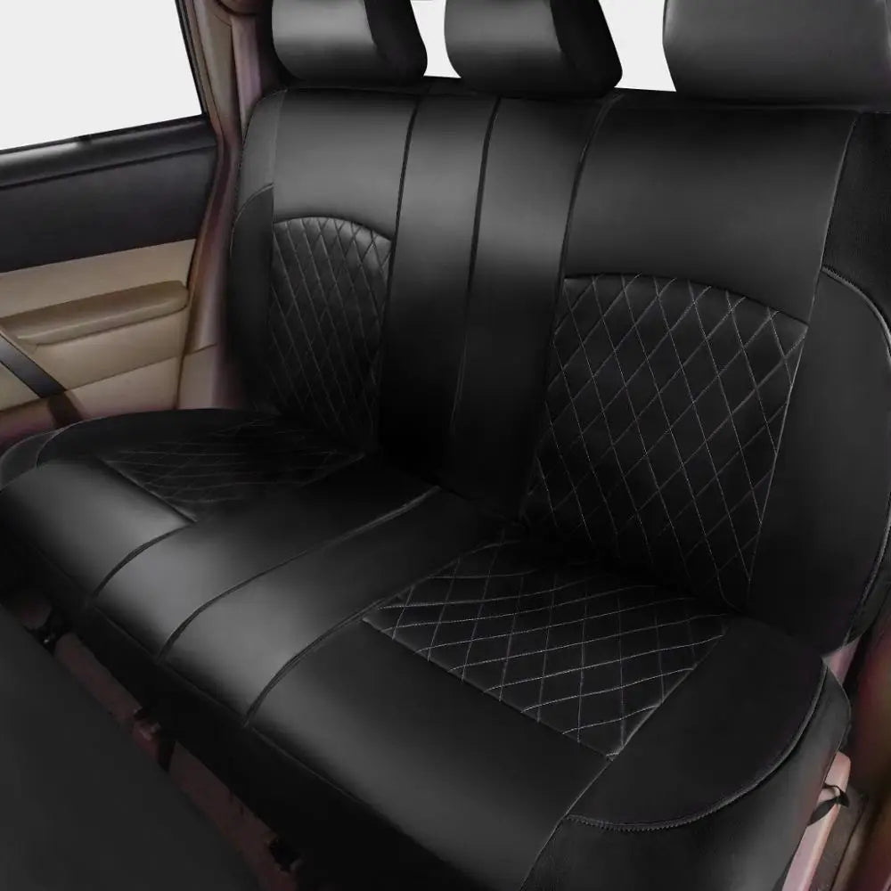 Universal Car Seat Cover Set PU Leather Full Surrounded Anti-Scratch for Sedan SUV