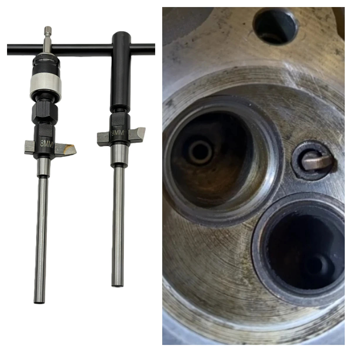 Valve Seat Reamer Kit 22-65mm Hard Alloy Flat Reamer Engine Tool - image 3