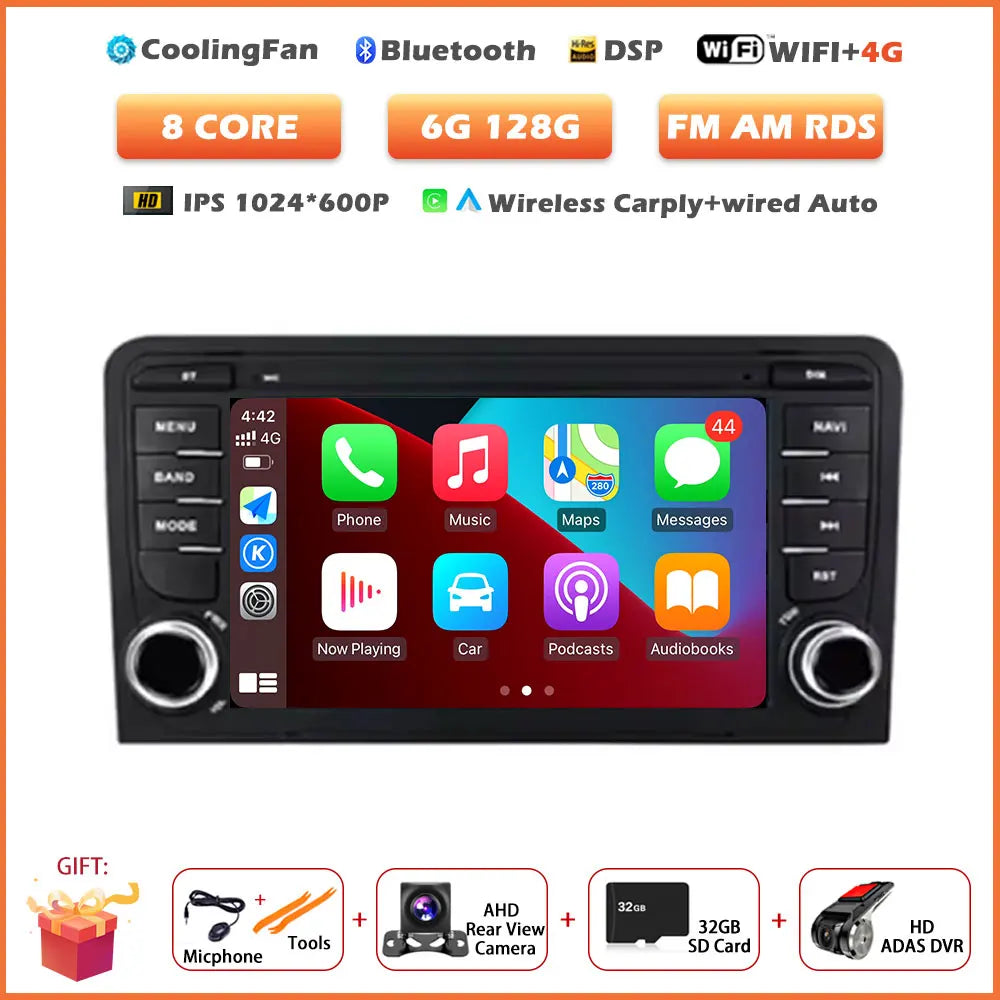 7-Inch Android Car Radio for Audi A3 with Wireless CarPlay - image 14